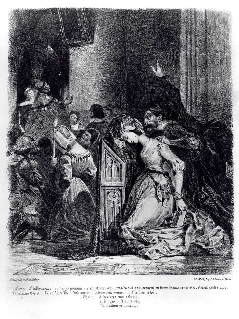 Kötü Ruhlarla Kilisede Marguerite: Goethe