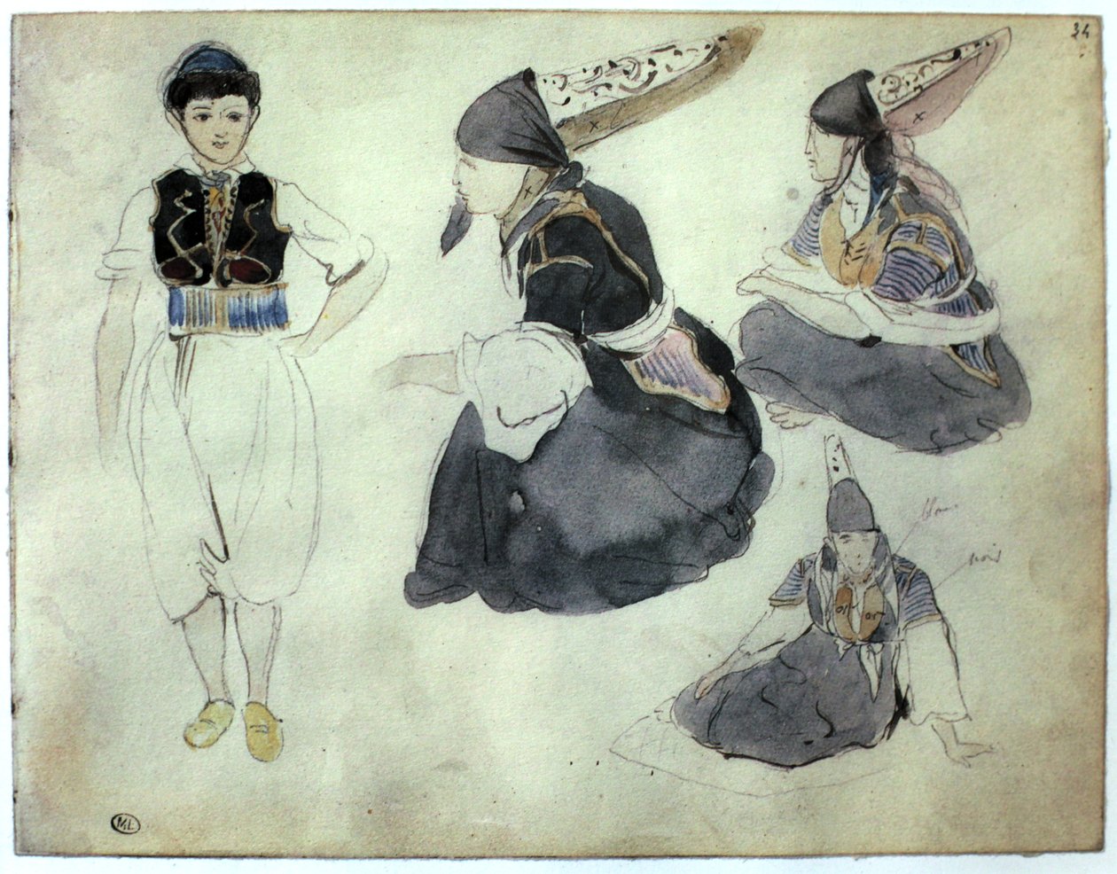 Fas by Ferdinand Victor Eugene Delacroix