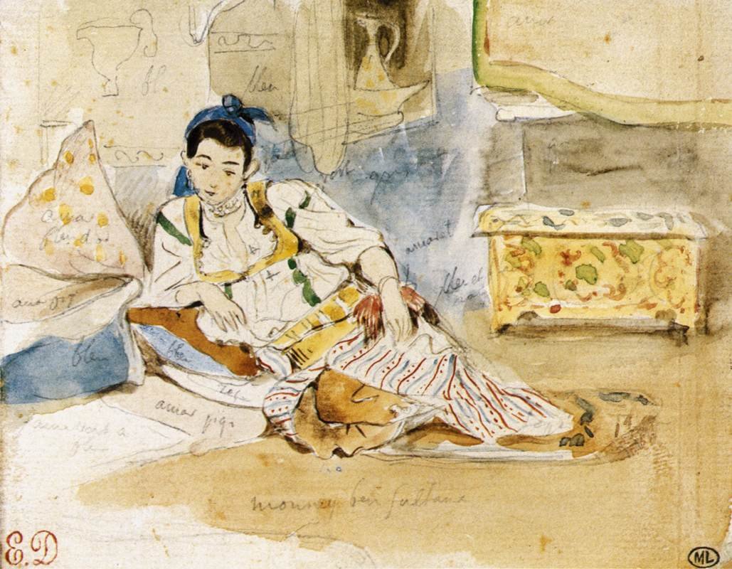 Mounay ben Sultan by Ferdinand Victor Eugene Delacroix