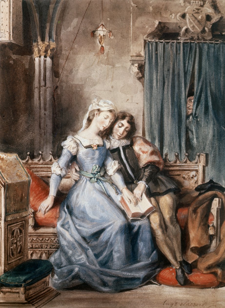 Paolo Malatesta ve Francesca da Rimini by Ferdinand Victor Eugene Delacroix