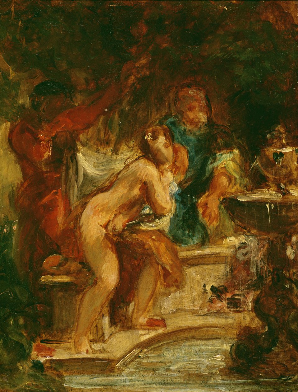 Suzanne Hamamda by Ferdinand Victor Eugene Delacroix