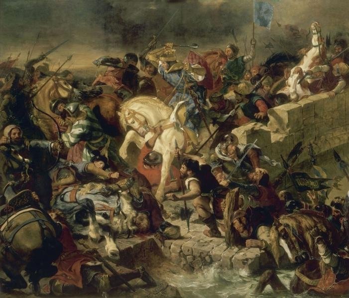 Taillebourg Savaşı by Ferdinand Victor Eugene Delacroix