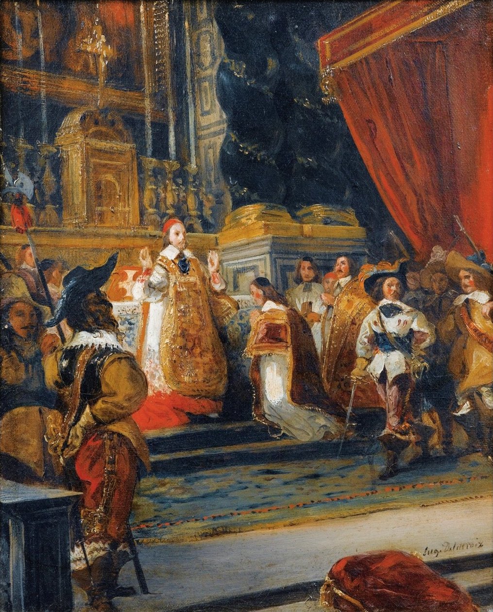 Kardinal de Richelieu by Ferdinand Victor Eugene Delacroix