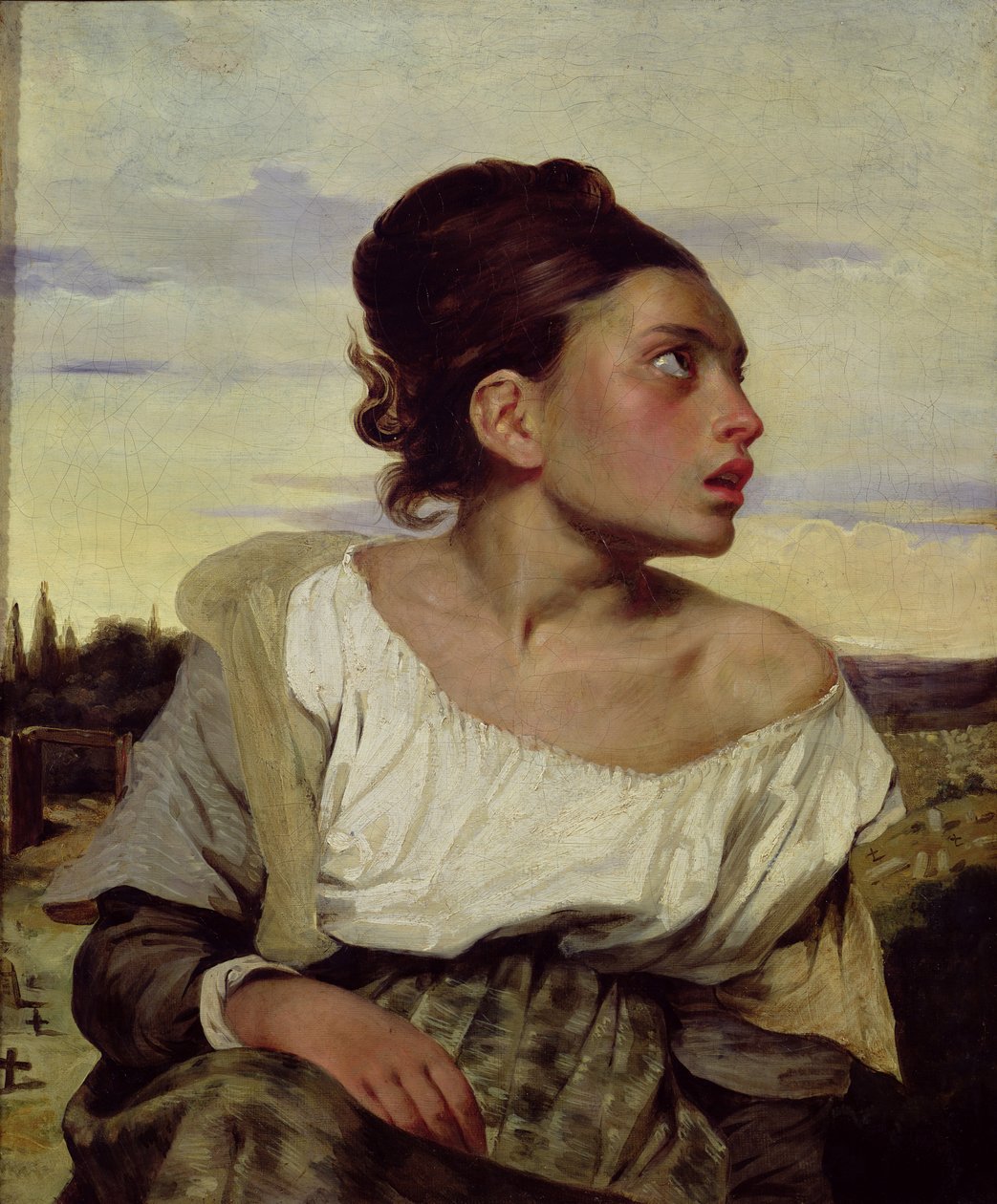 Mezarlıkta Genç Yetim, 1824 by Ferdinand Victor Eugene Delacroix