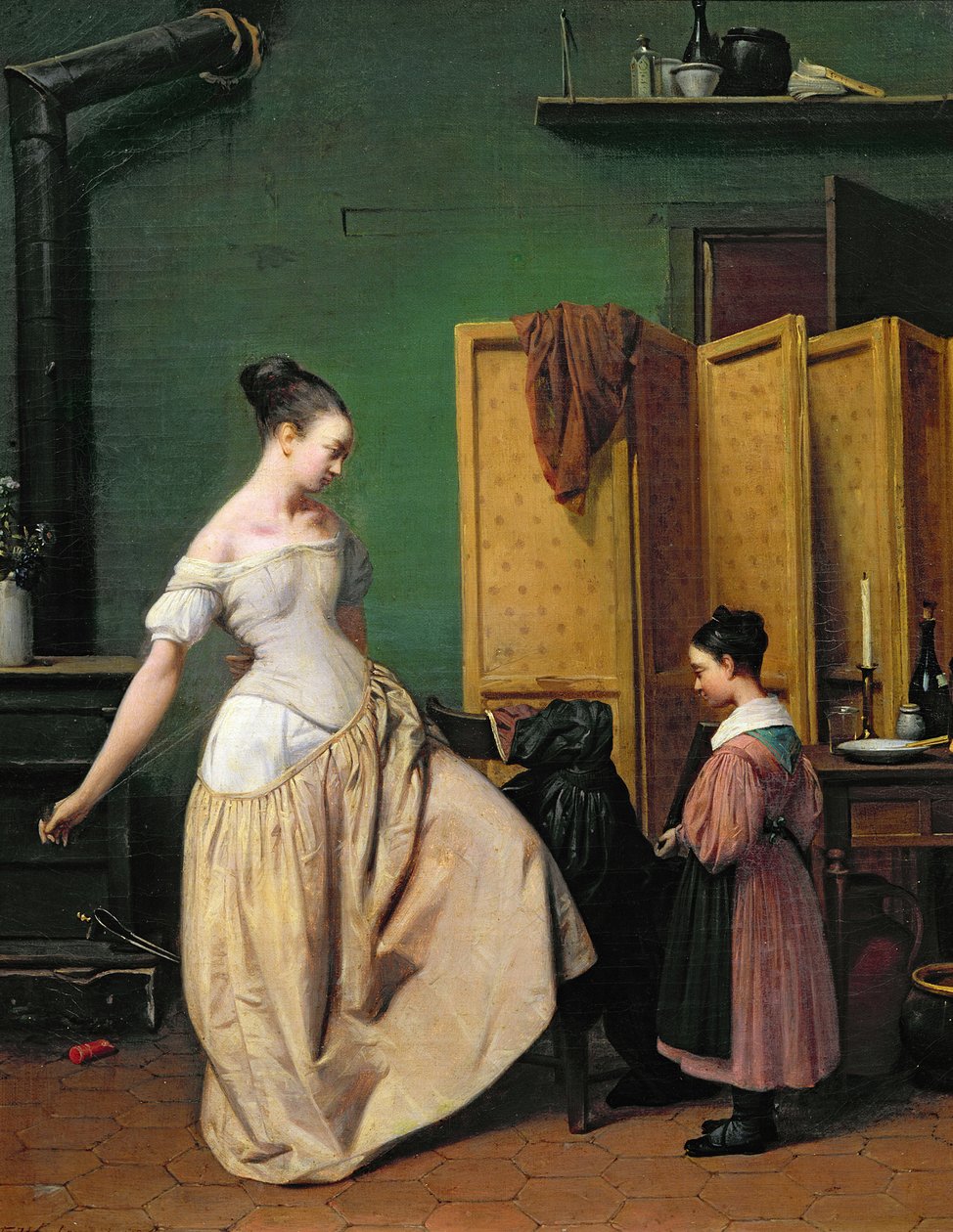 Tuvaletindeki Kadın, 1835 by Ferdinand Wachsmuth