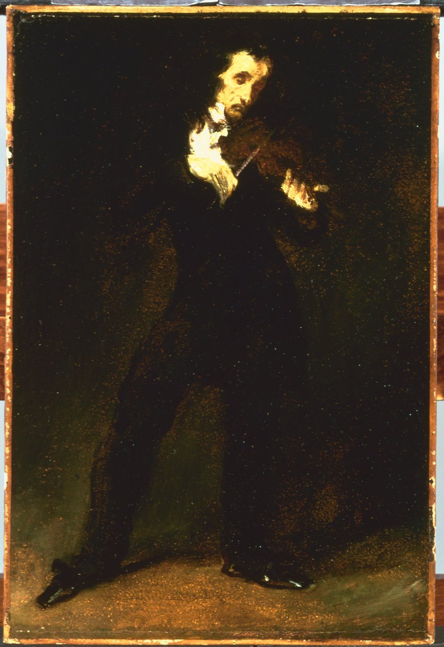 paganini by Ferdinand Victor Eugene Delacroix