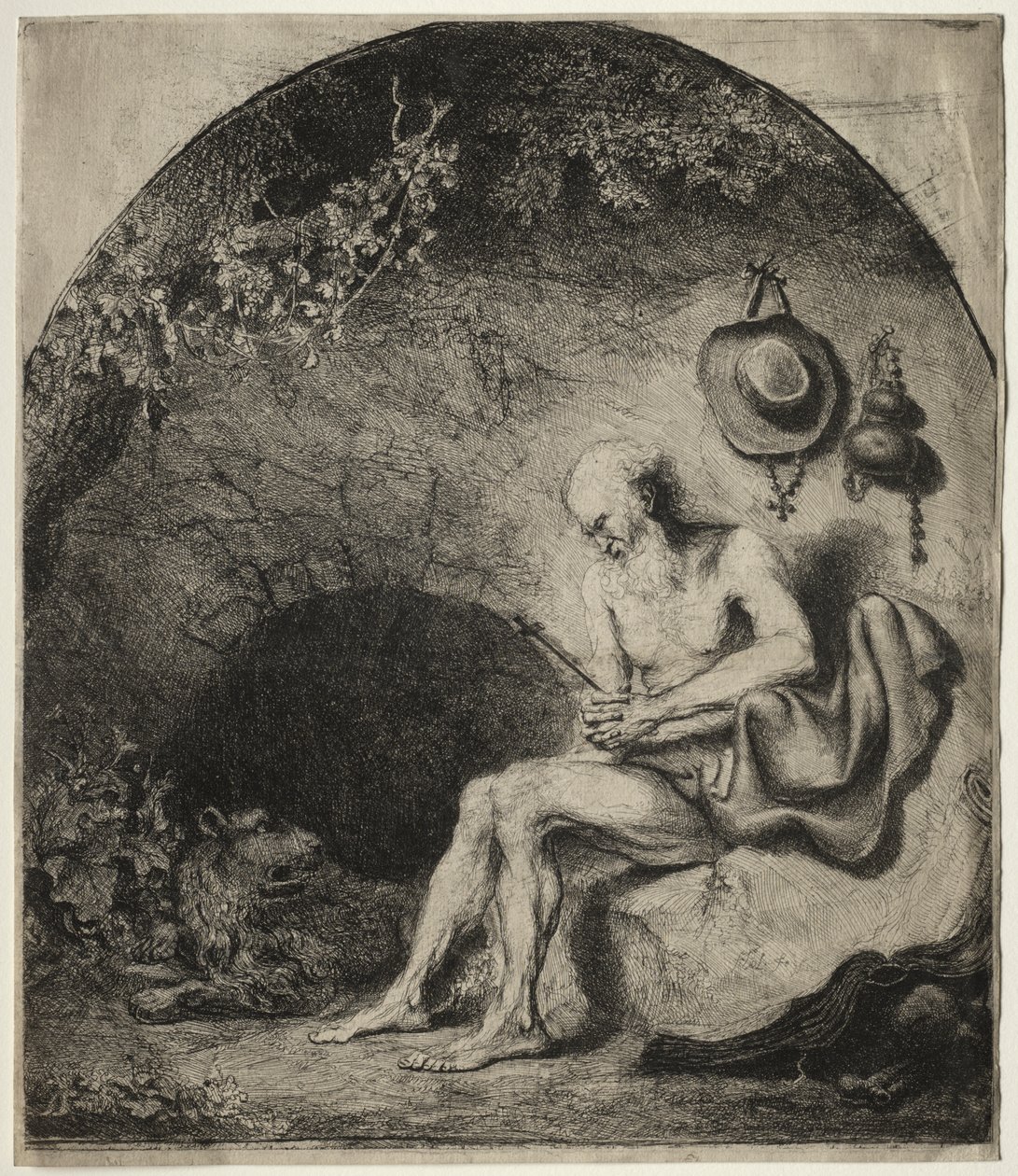 Aziz Jerome Penitence'de by Ferdinand Bol