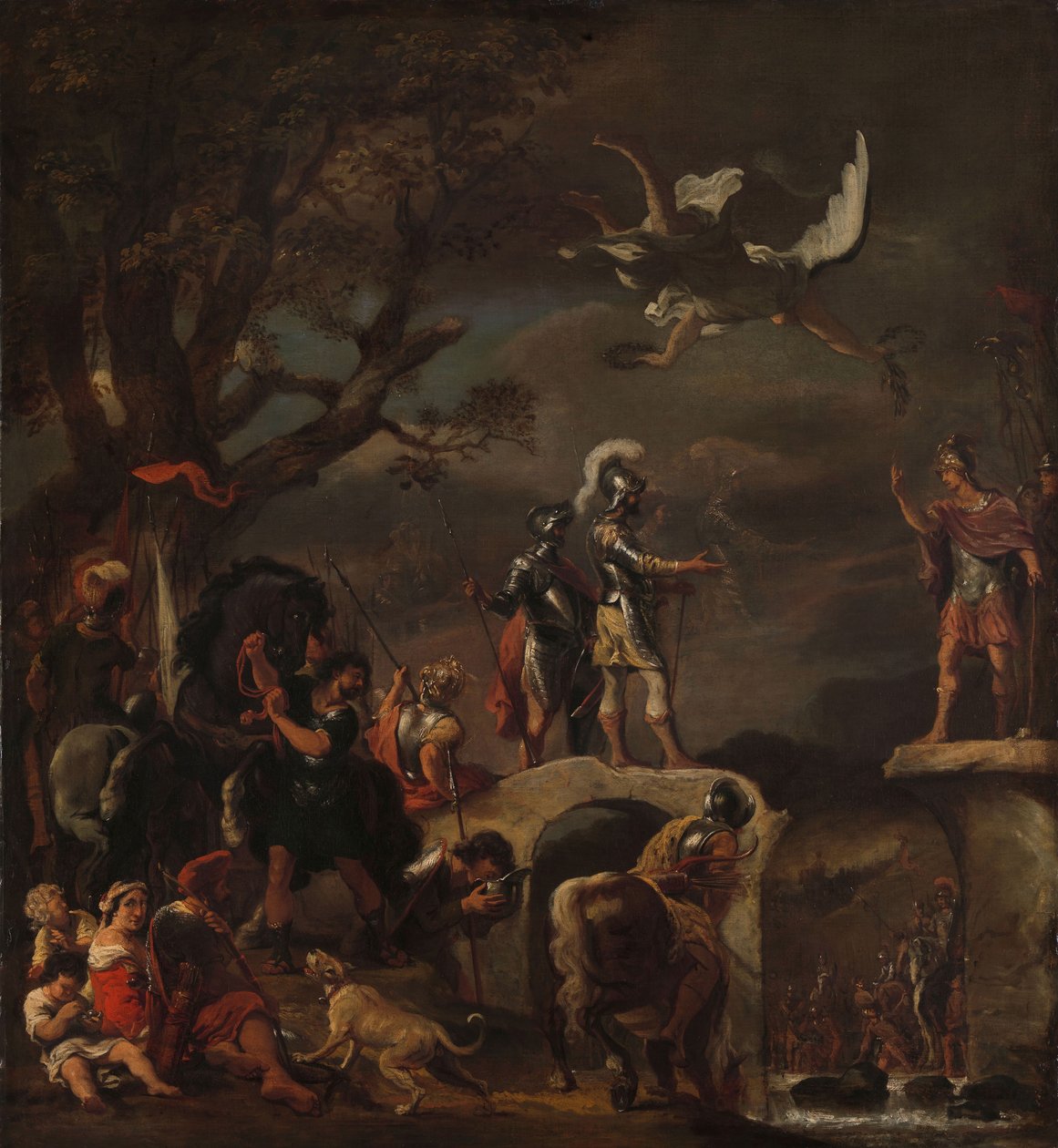 Claudius Civilis ve Quintus Petillius Cerealis Arasında Yıkılan Köprüde Barış Müzakereleri, 1658-62 by Ferdinand Bol
