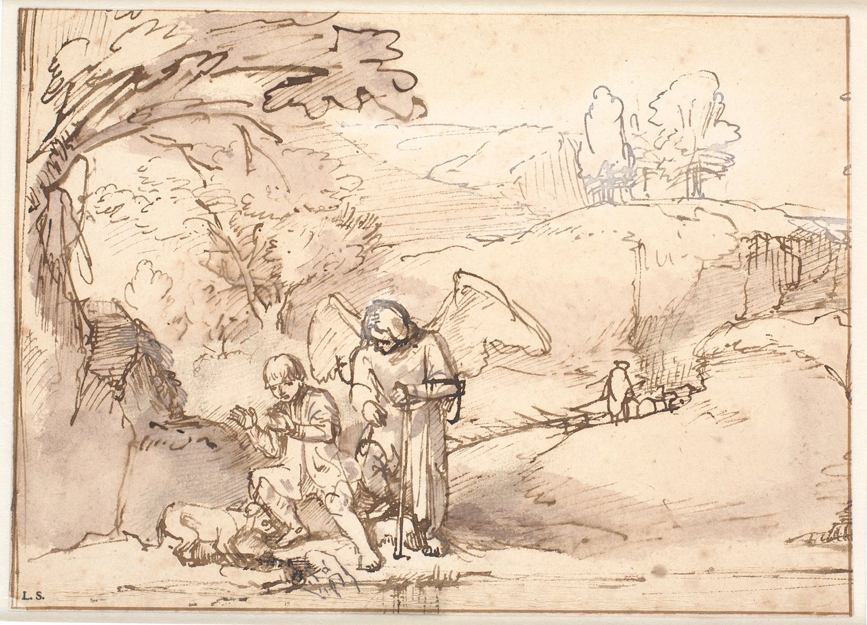 Tobias ve Balık by Ferdinand Bol