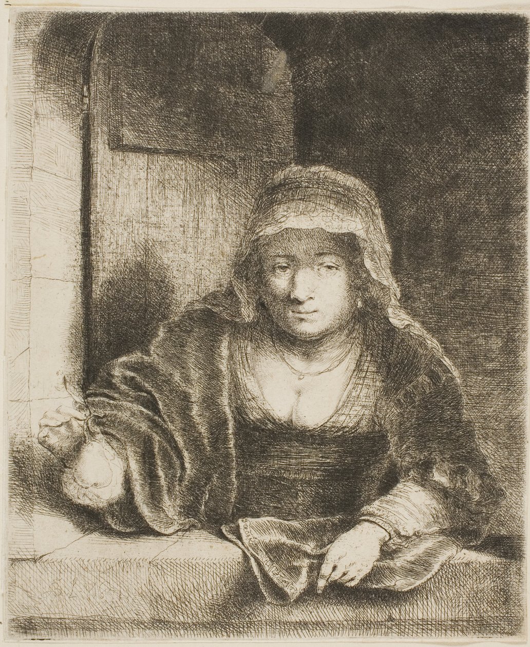 Armut olan kadın by Ferdinand Bol