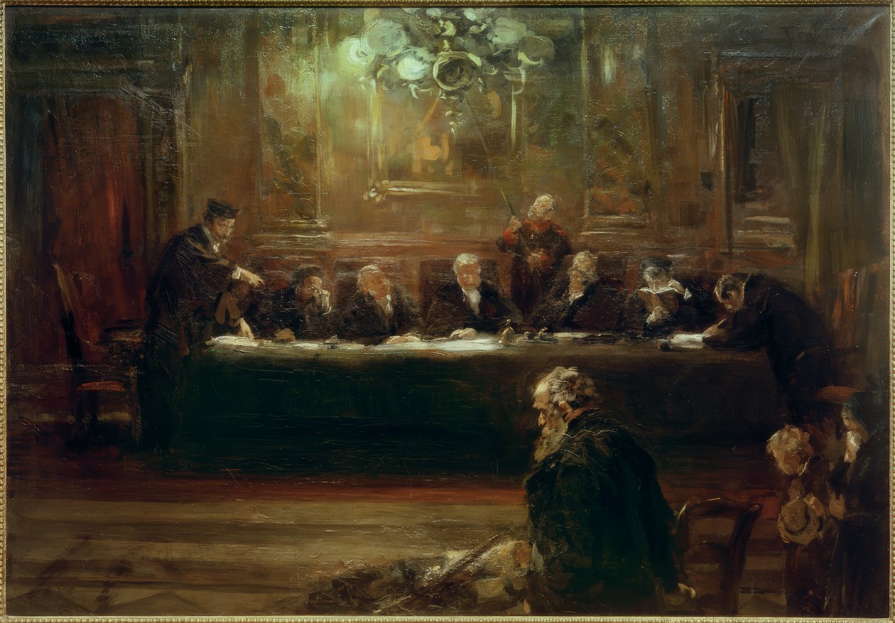 yargıçların önünde by Ferdinand Brutt