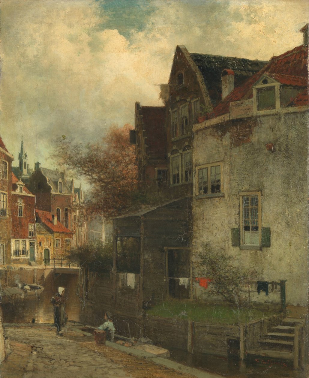 şehir manzarası by Ferdinand Carl Sierich