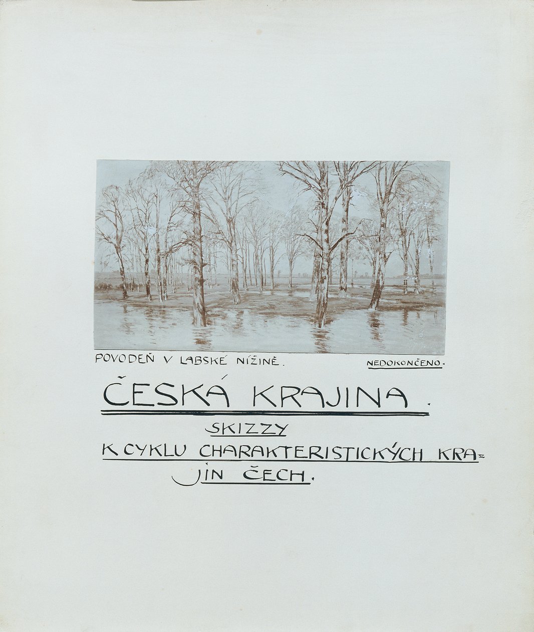 Çek manzaralarının 16 manzarası "Ceska Krajiná" by Ferdinand Engelmuller