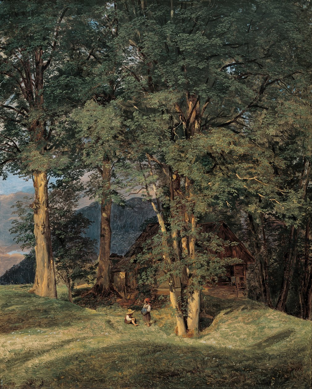 Ischl yakınlarındaki akçaağaçlar by Ferdinand Georg Waldmuller