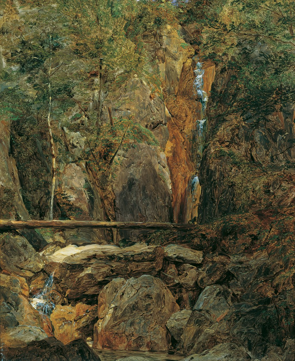 Ischl yakınlarındaki Rettenbach vahşi doğası by Ferdinand Georg Waldmuller