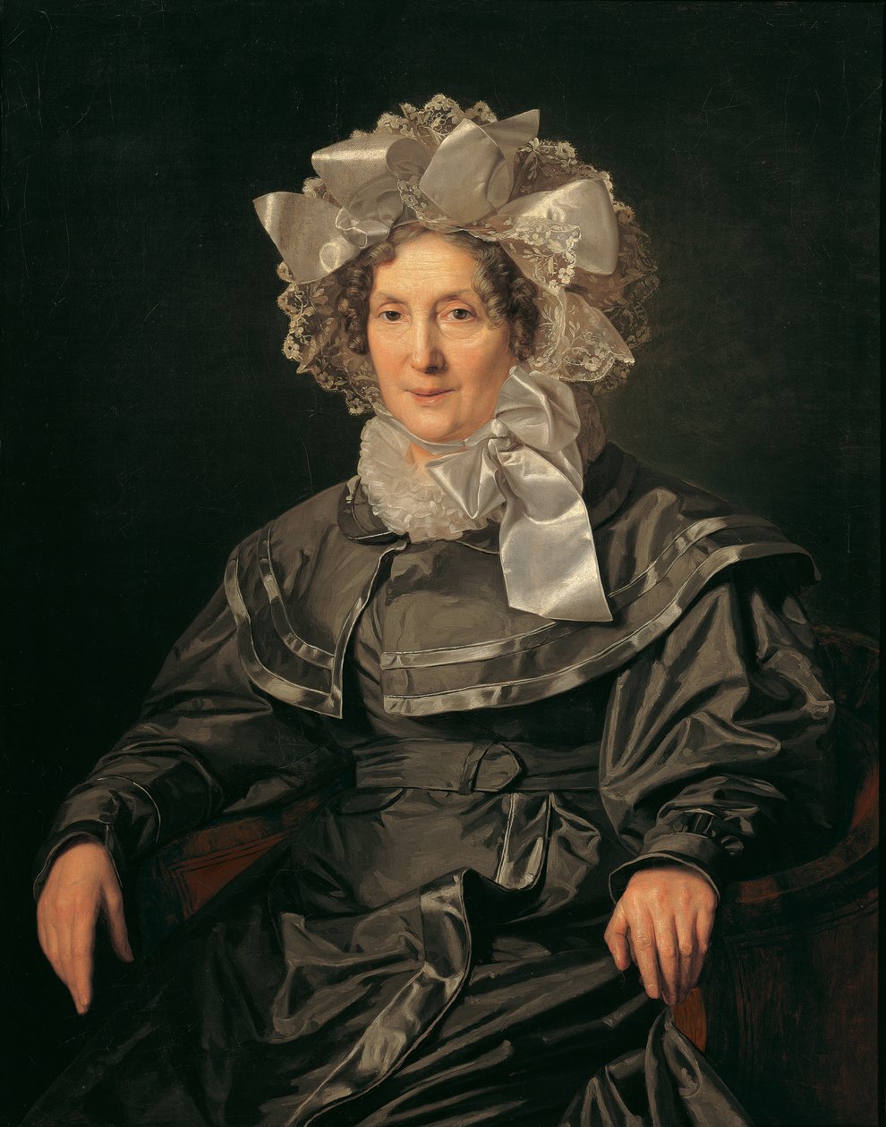 Sanatçının annesi Elisabeth Waldmüller by Ferdinand Georg Waldmuller