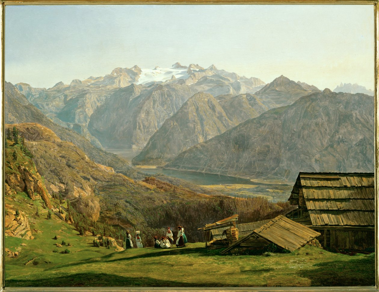 Gosau Gölü by Ferdinand Georg Waldmuller