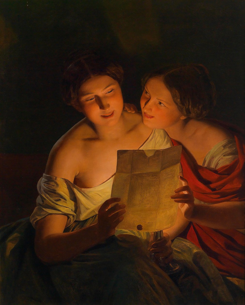 Aşk mektubu by Ferdinand Georg Waldmuller