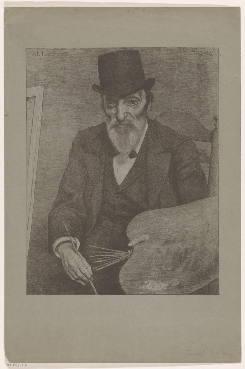 Hendrik Valkenburg'un Portresi Hayattan çizilen tanınmış çağdaşlar (orijinal seri adı) by Ferdinand Hart Nibbrig (signed by artist)