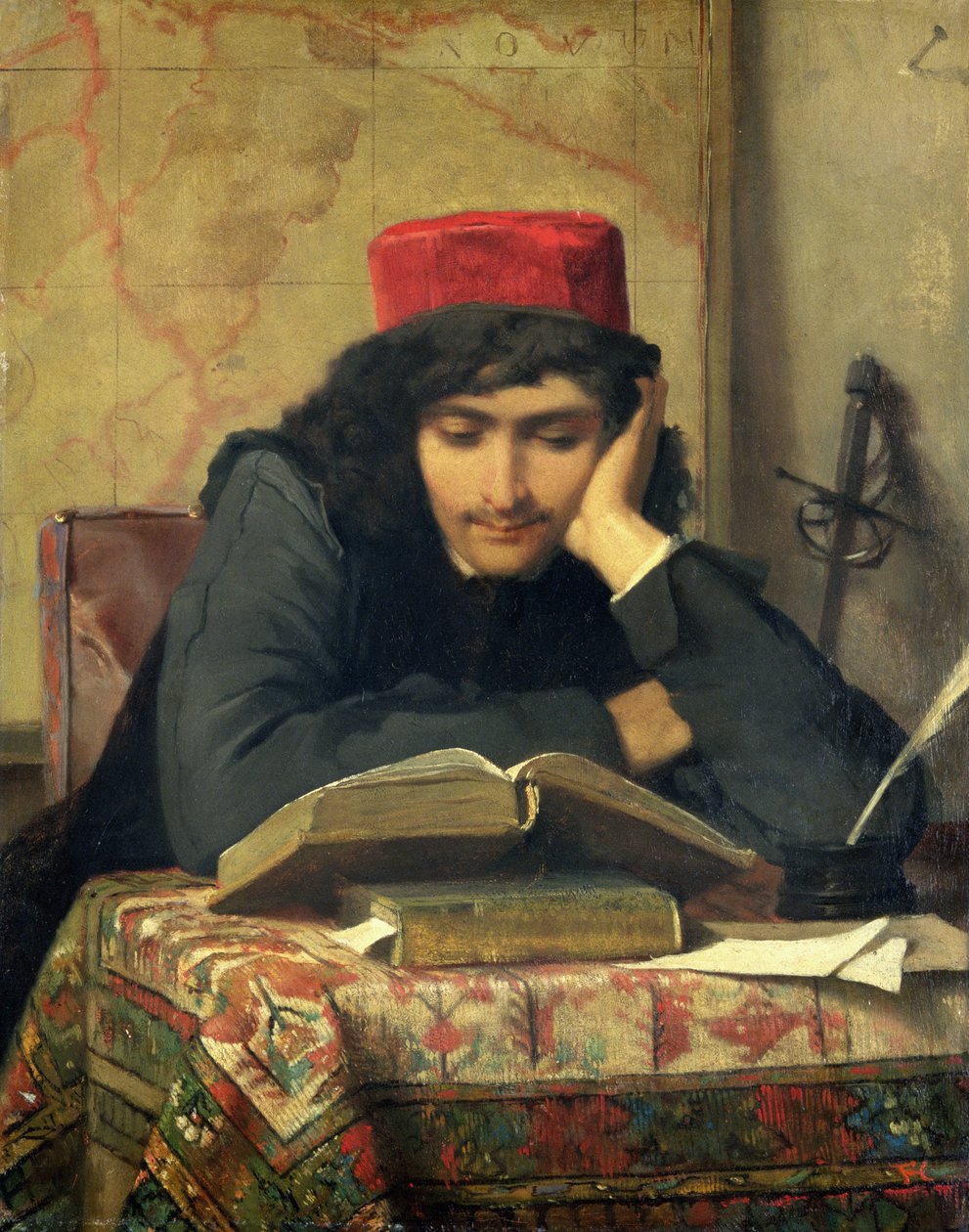 Okuyucu, 1856 by Ferdinand Heilbuth