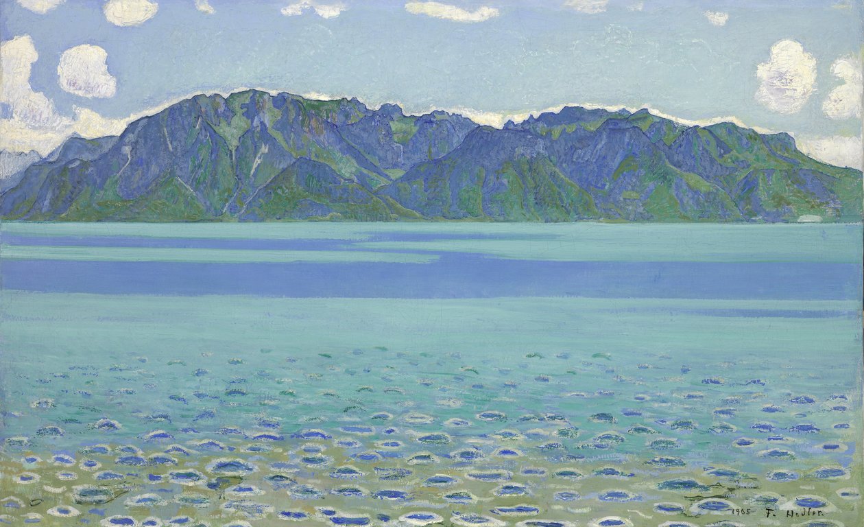 Le Grammont, Hodler, Ferdinand (1853-1918). Tuval üzerine yağlıboya by Ferdinand Hodler