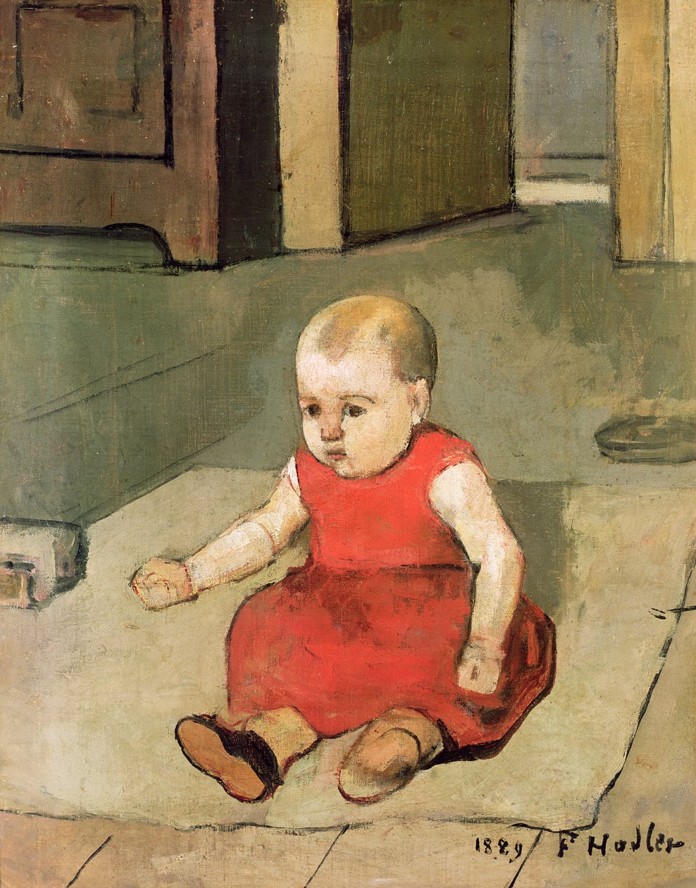 Yerdeki Küçük Hector, 1889 by Ferdinand Hodler