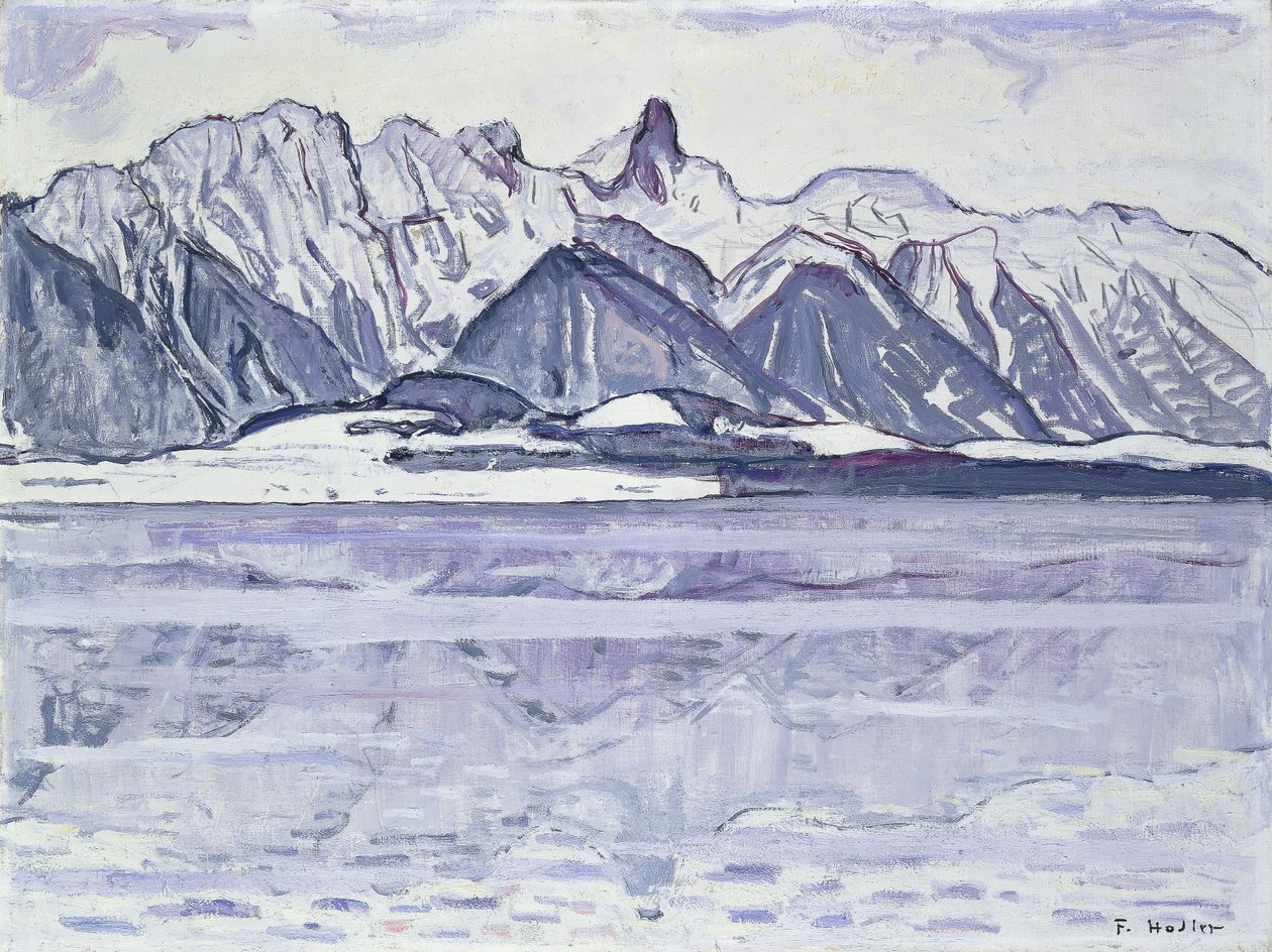 Karlı Stockhorn, 1913-1914 by Ferdinand Hodler