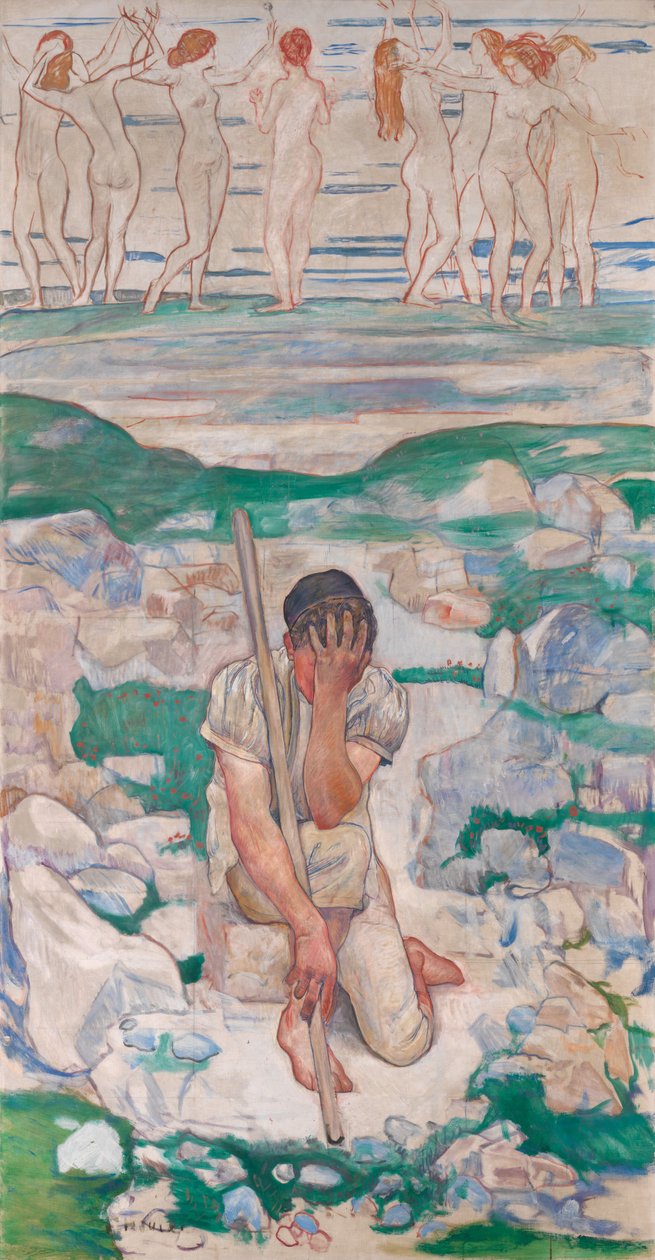 Çobanın Rüyası, 1896 by Ferdinand Hodler
