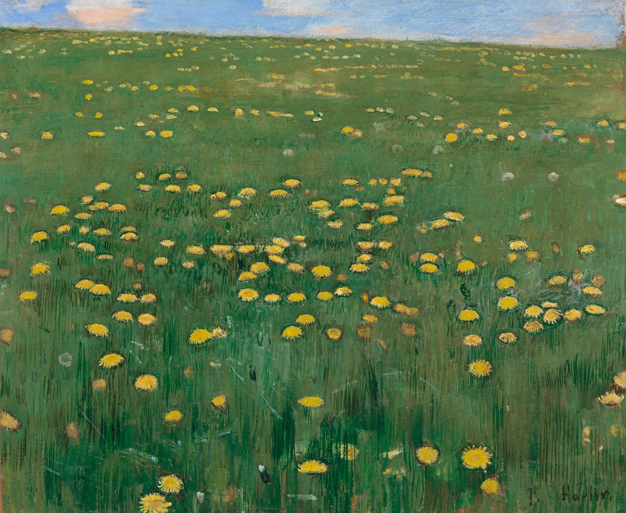 Çiçek Çayırı, yaklaşık 1901. by Ferdinand Hodler