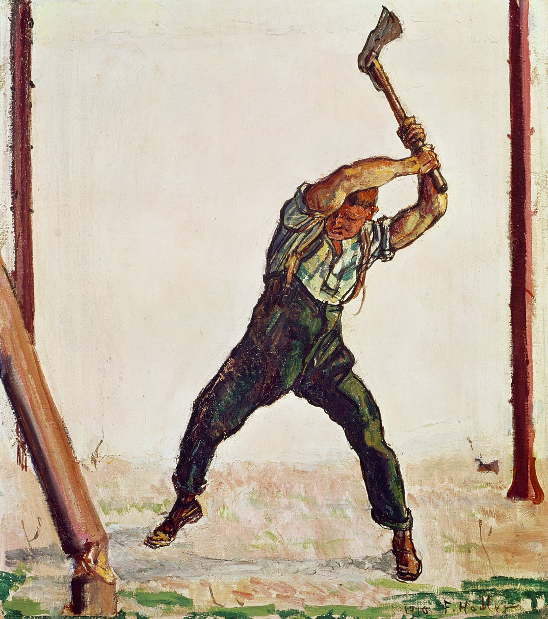 oduncu, 1910 by Ferdinand Hodler