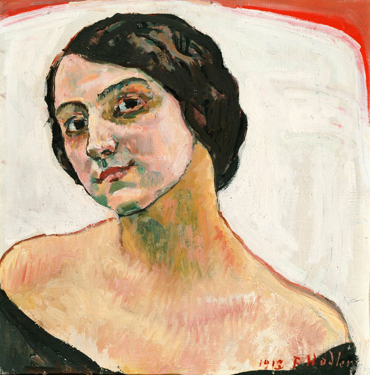 Kahverengi Saçlı Kadın, 1913 by Ferdinand Hodler