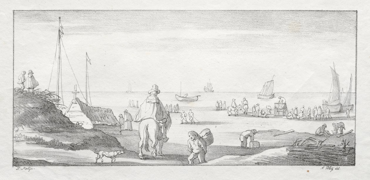 Hollanda Sahili Boyunca by Ferdinand I Piloty
