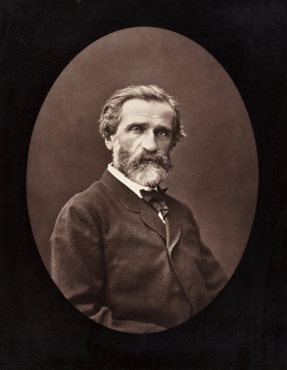 Giuseppe Verdi İtalyan besteci, 1813-1901, c. 1872. by Ferdinand J. Mulnier