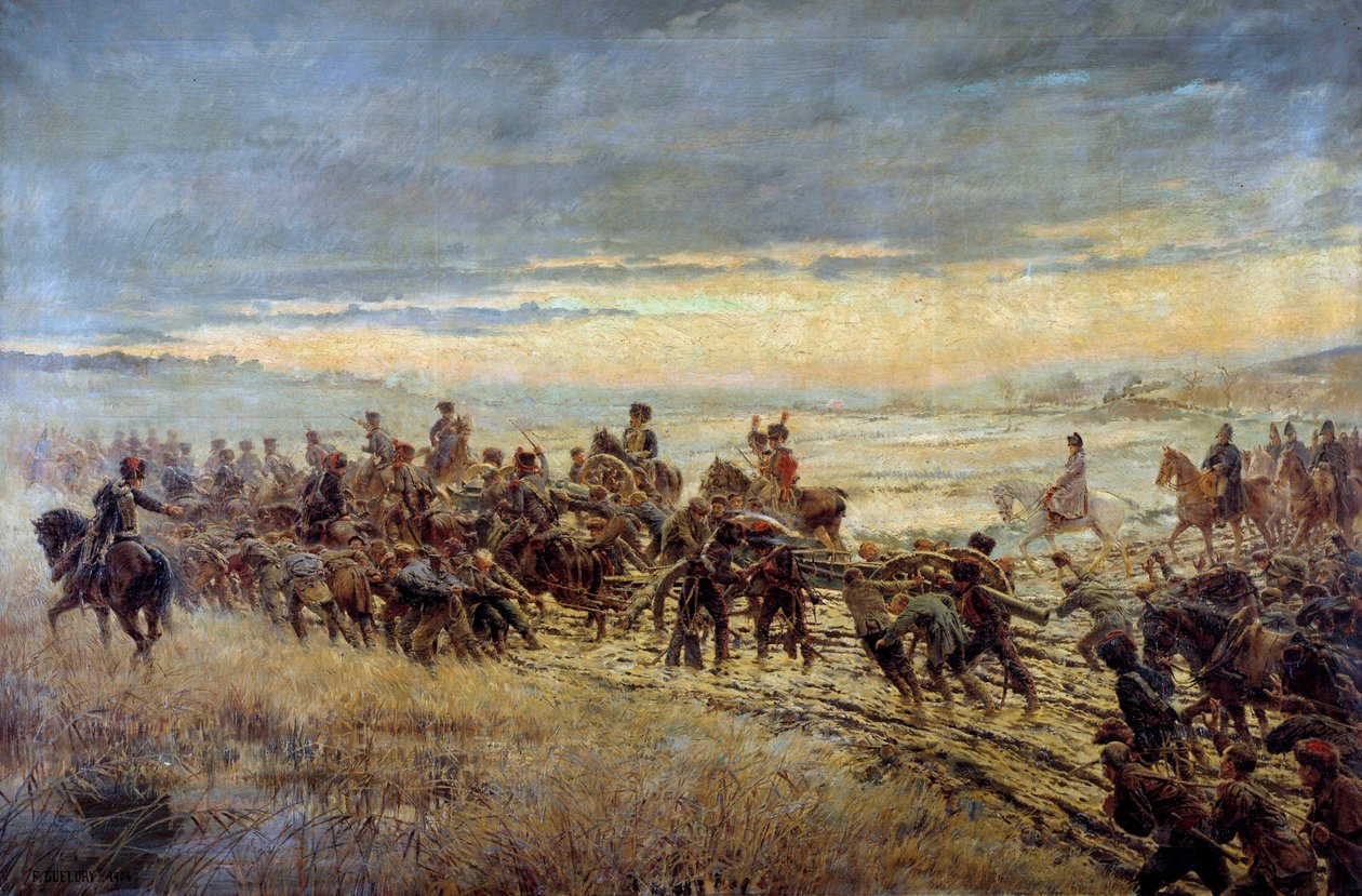 Montmirail Savaşı arifesi 10/02/1814 Ferdinand Joseph Gueldry'nin (1858-1945) tablosu 1903-1904 Güneş. 1,3x3,5 m Paris, Musee de l'Armee Dikkat! Bu çalışmanın kullanımı, bir üçüncü taraf yetkilendirme talebine veya ek ücretlere tabi olabilir. by Ferdinand Joseph Gueldry