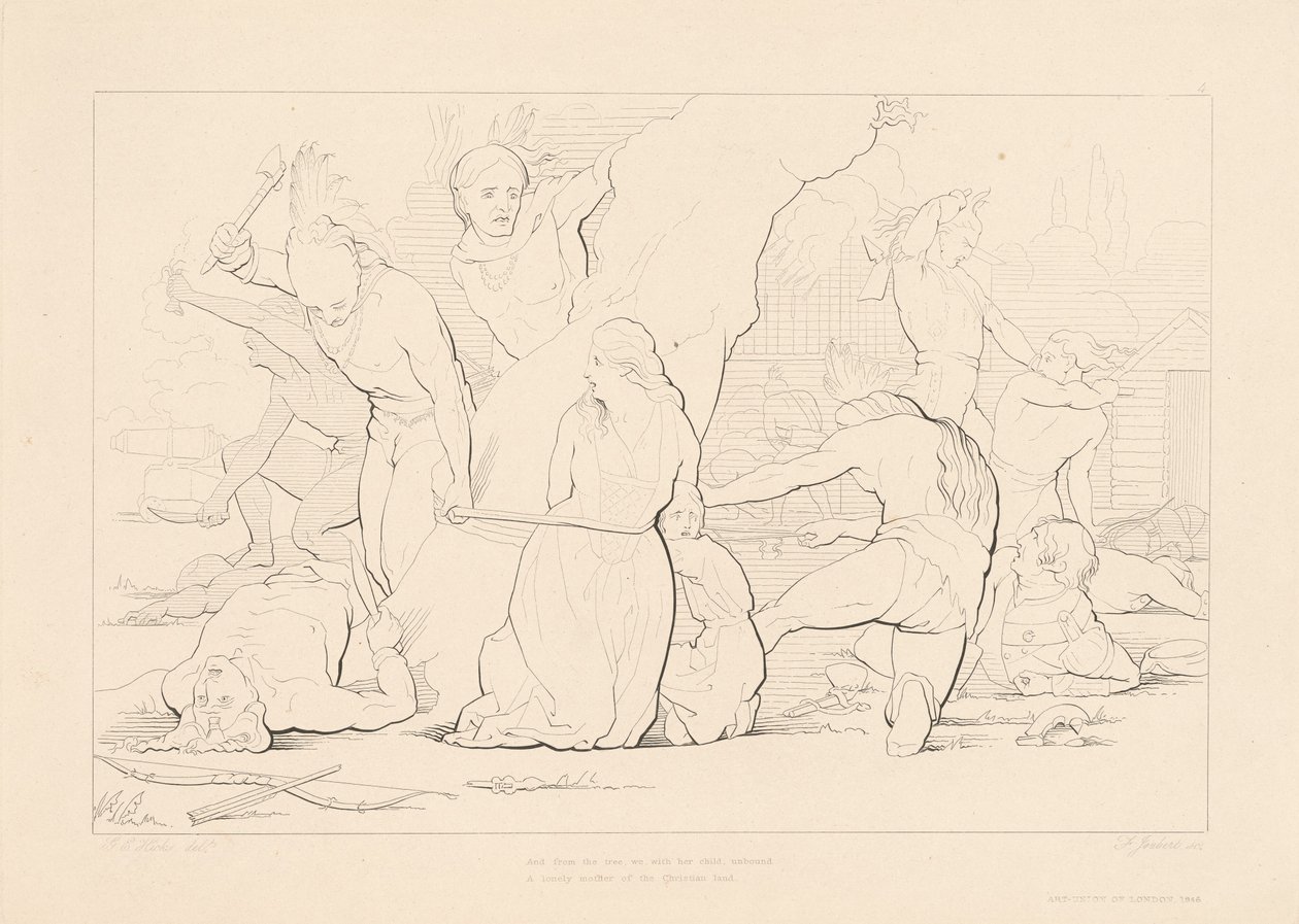 Ve Ağaçtan, Biz Bağsız Çocuğuyla by Ferdinand Joubert, after George Elgar Hicks