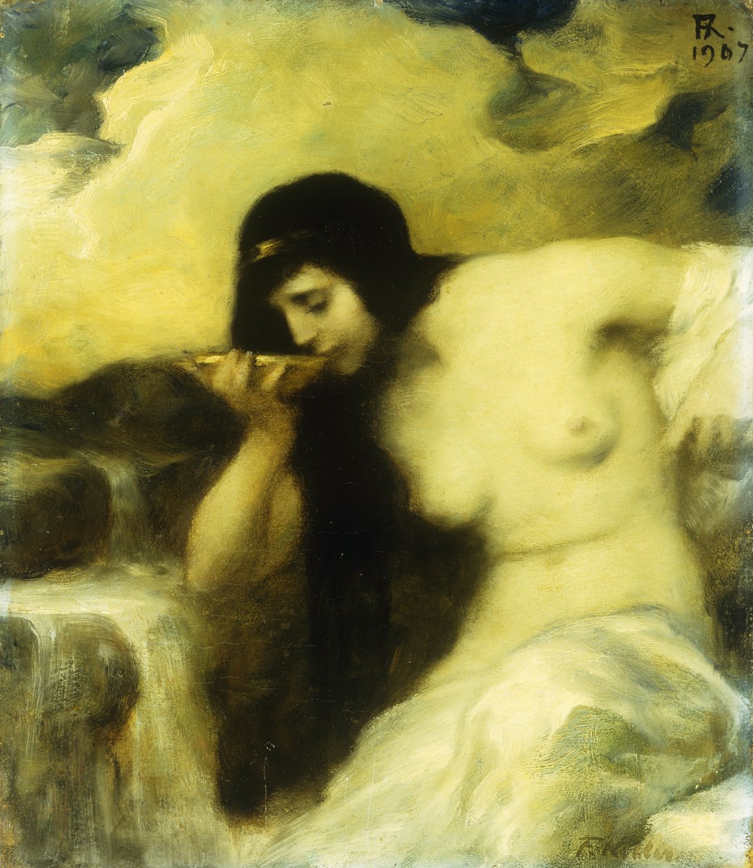 İlkbaharda İçen Bir Peri, 1907 by Ferdinand Keller