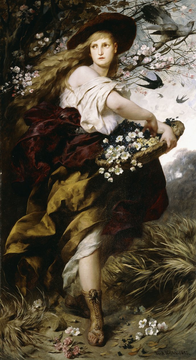 bitki örtüsü, 1883 by Ferdinand Keller