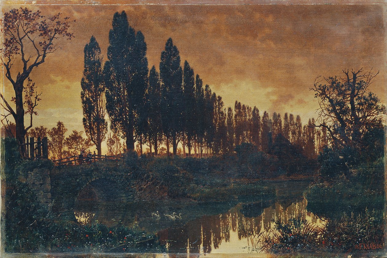 Bavyera manzarası by Ferdinand Knab