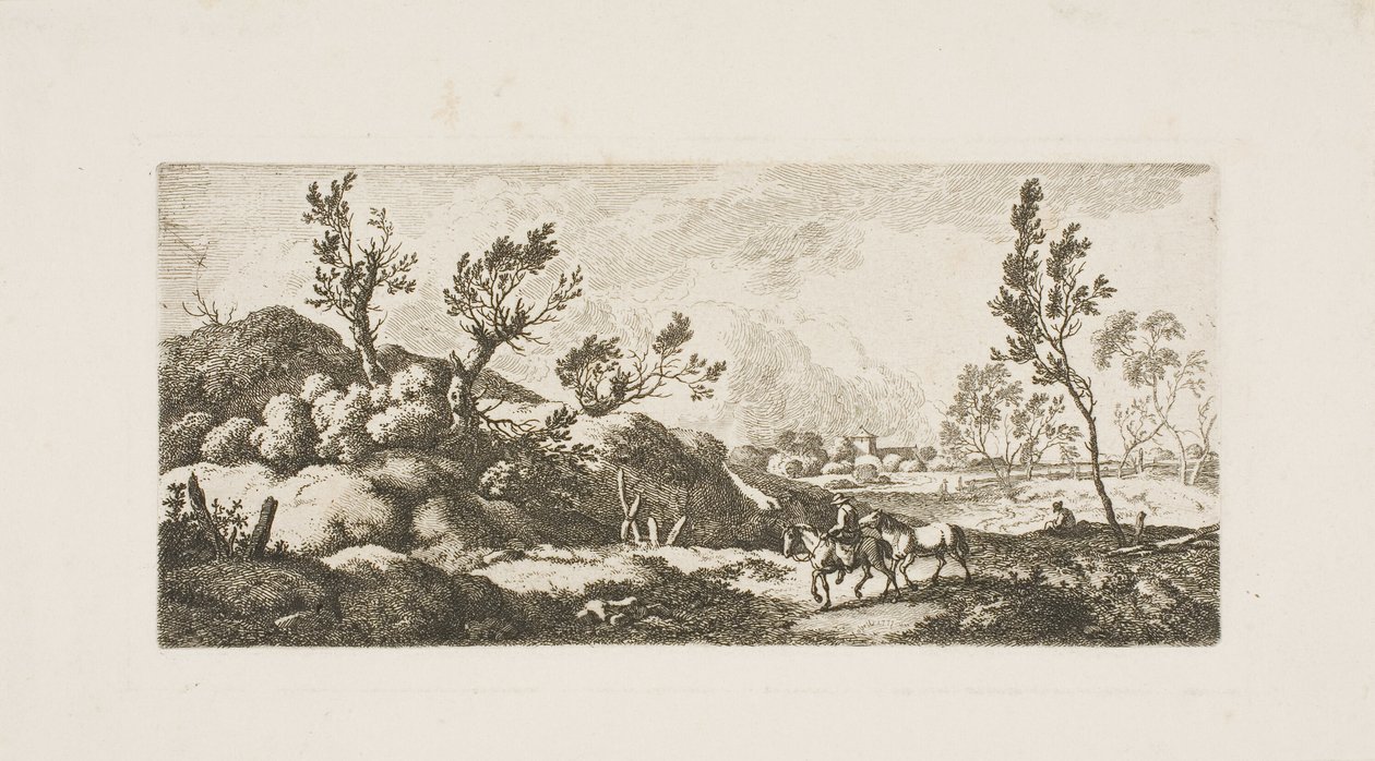 Manzara - Atlı Çocuk by Ferdinand Kobell