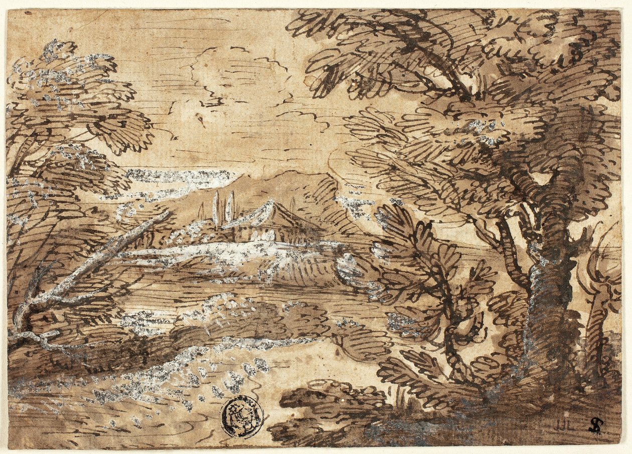 Uzakta Evli Manzara by Ferdinand Kobell