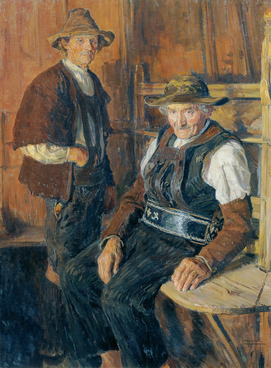 Sarentino çiftçileri by Ferdinand Kruis