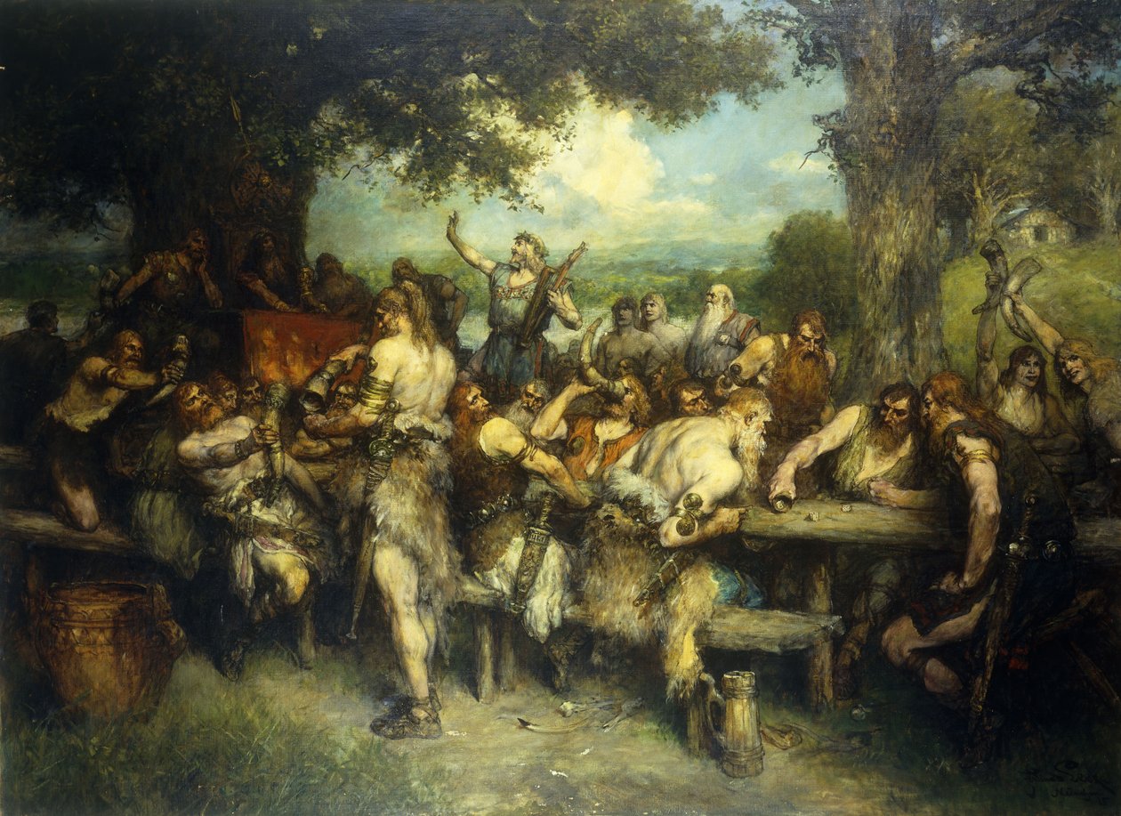 Bir Viking Kutlaması, 1925 by Ferdinand Leeke