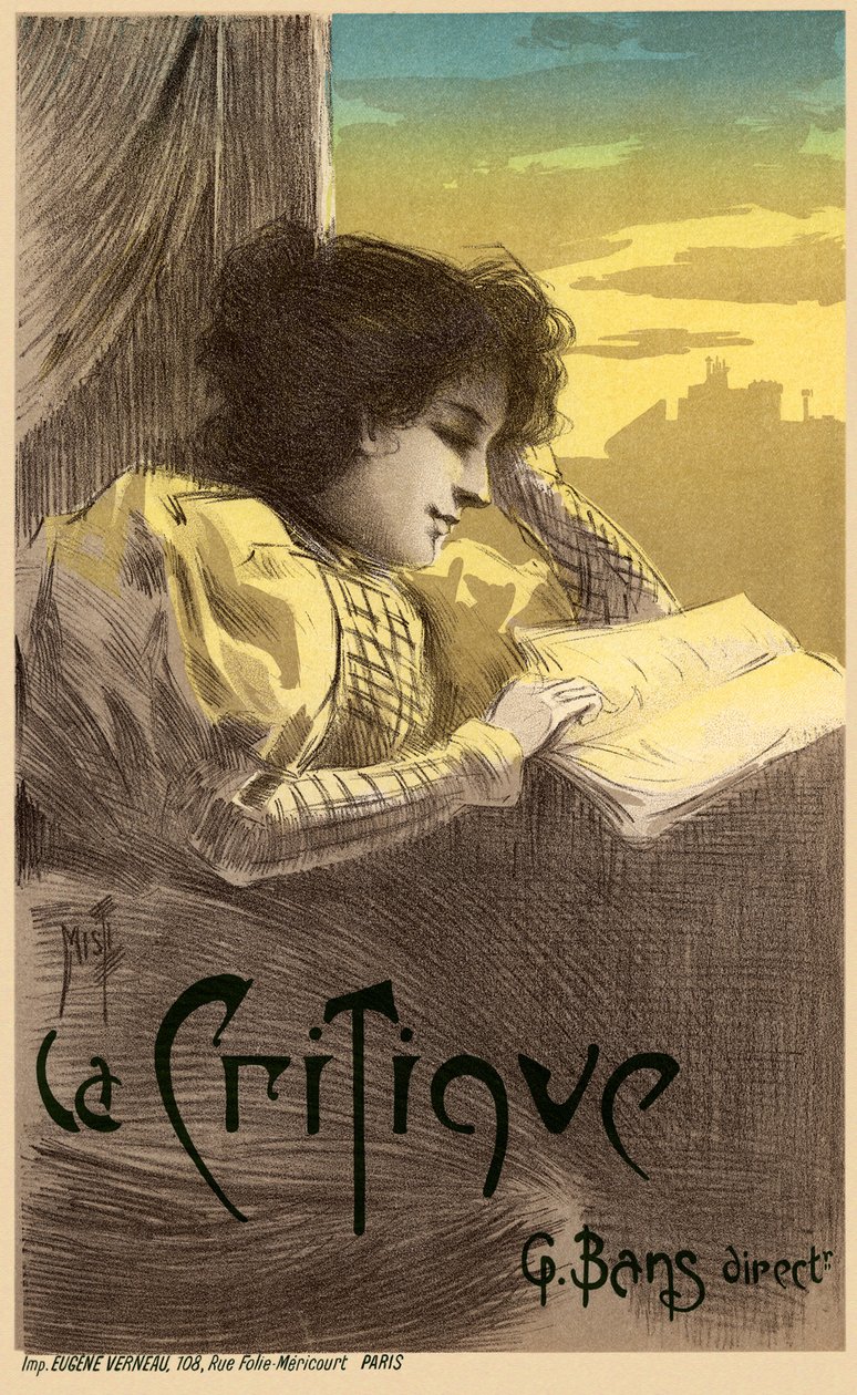 Gazete Eleştiri Afişi, 1900 by Ferdinand Misti Mifliez
