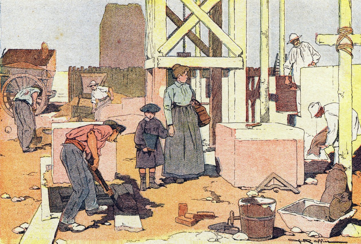 Macon, Çocukluk Resimli Kitapta, c.1900 (gravür) by Ferdinand Raffin