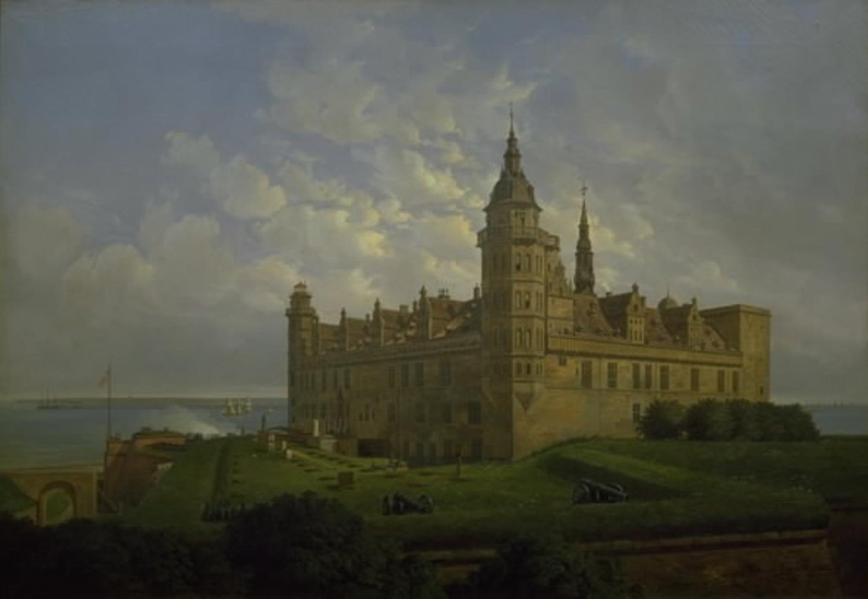 kuzey burcundan görülen Kronborg by Ferdinand Richardt