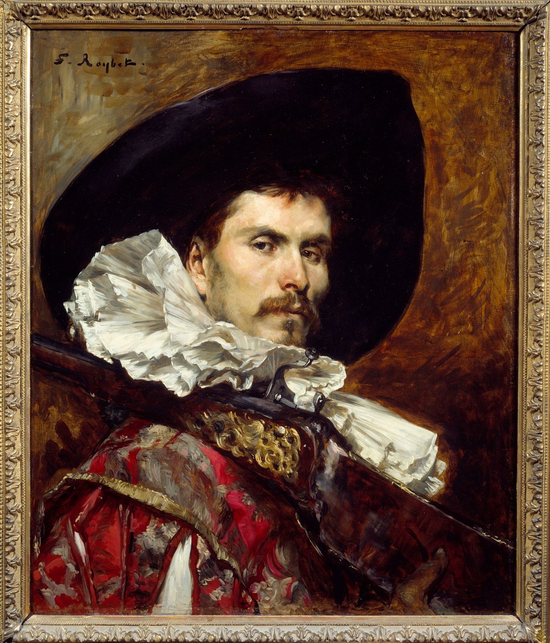 17. yüzyılda bir harquebusier Resim Ferdinand Roybet (1840-1920) 19. yüzyıl Lyon, Musee des Beaux Arts by Ferdinand Roybet