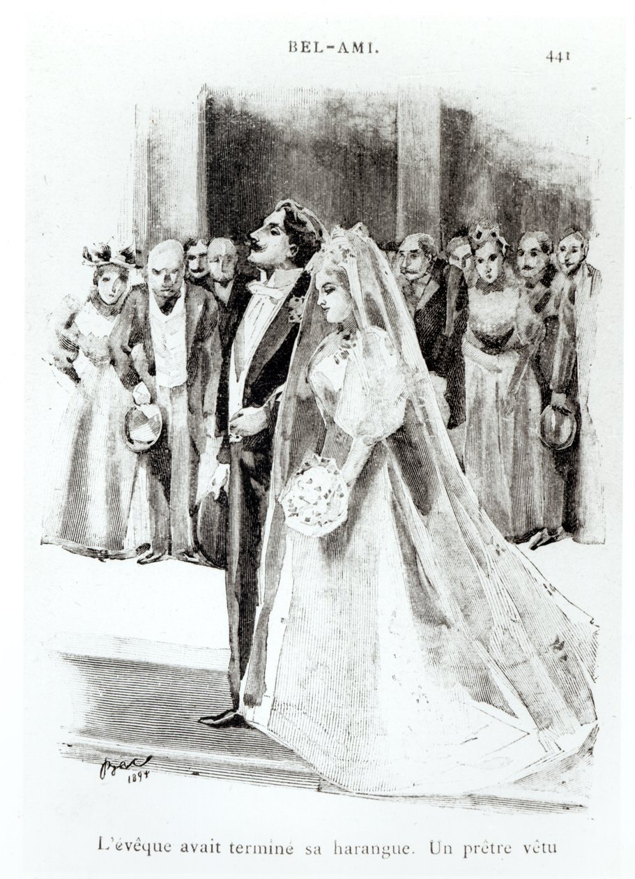 Paul Ollendorff tarafından yayınlanan Guy de Maupassant'ın (1850-93) 'Bel-Ami' illüstrasyonu, Paris by Ferdinand Sigismund Bac