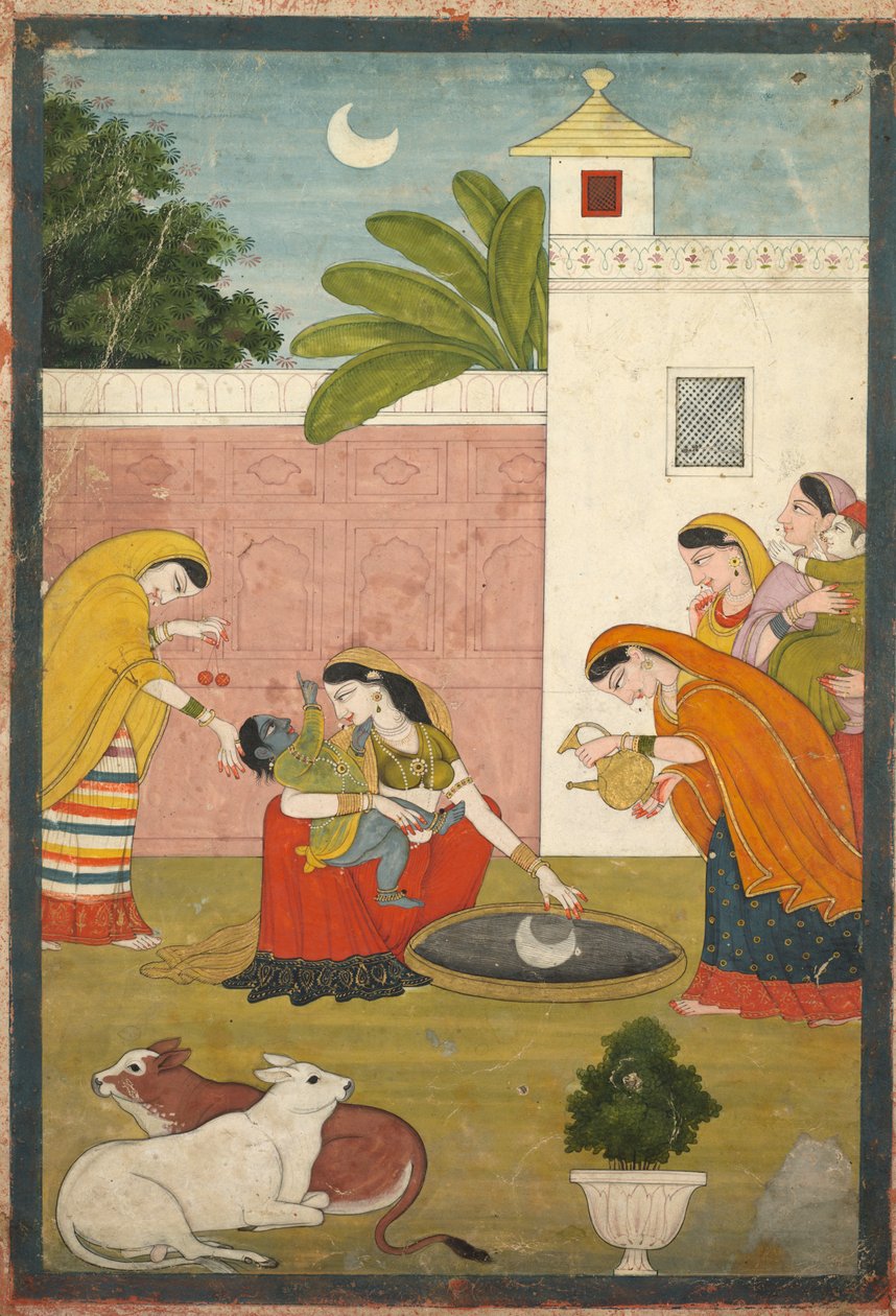 Krishna Ay'a Uzanıyor by Ferdinand Tietz