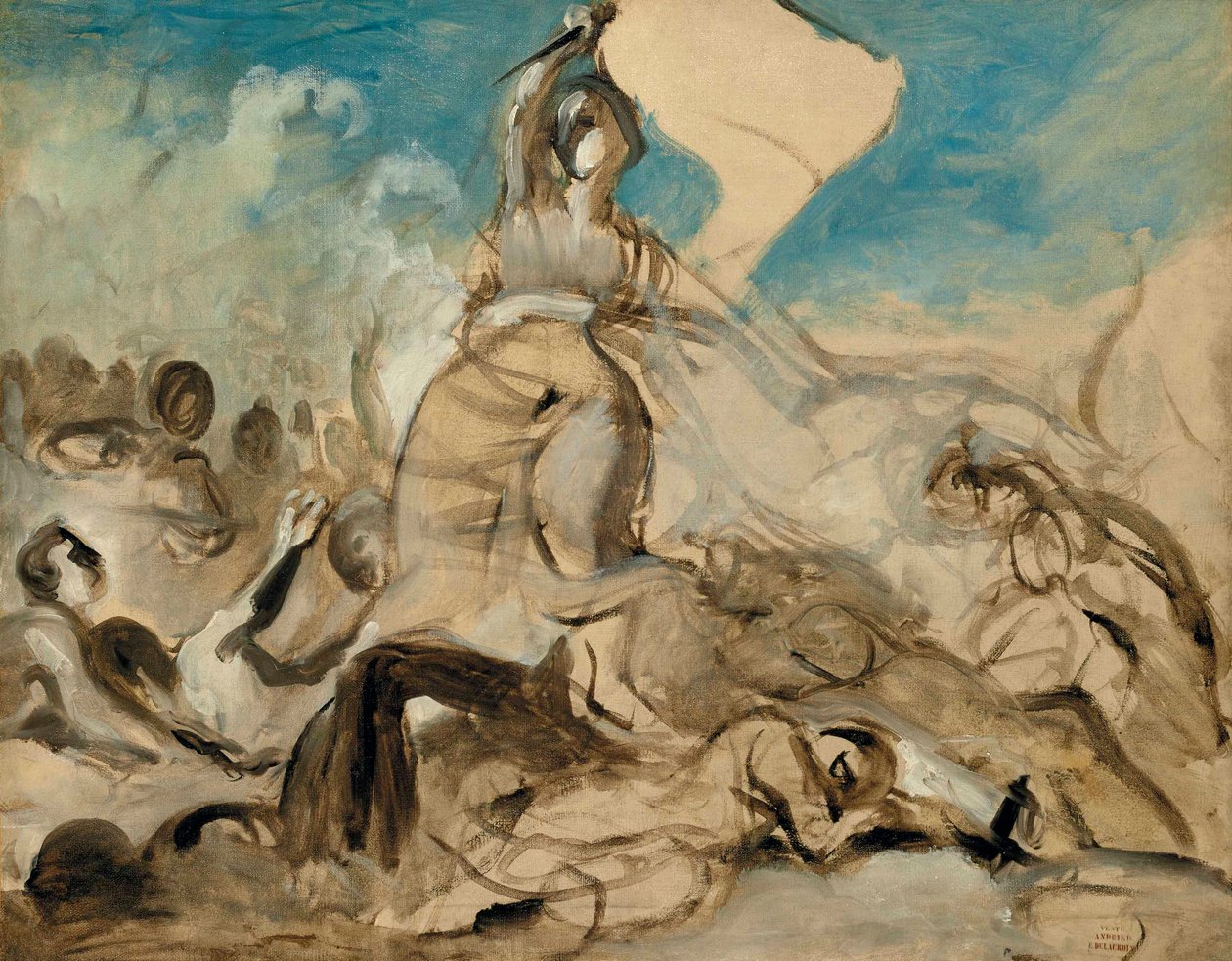 28 Temmuz - Halka Önderlik Eden Özgürlük by Ferdinand Victor Eugene Delacroix