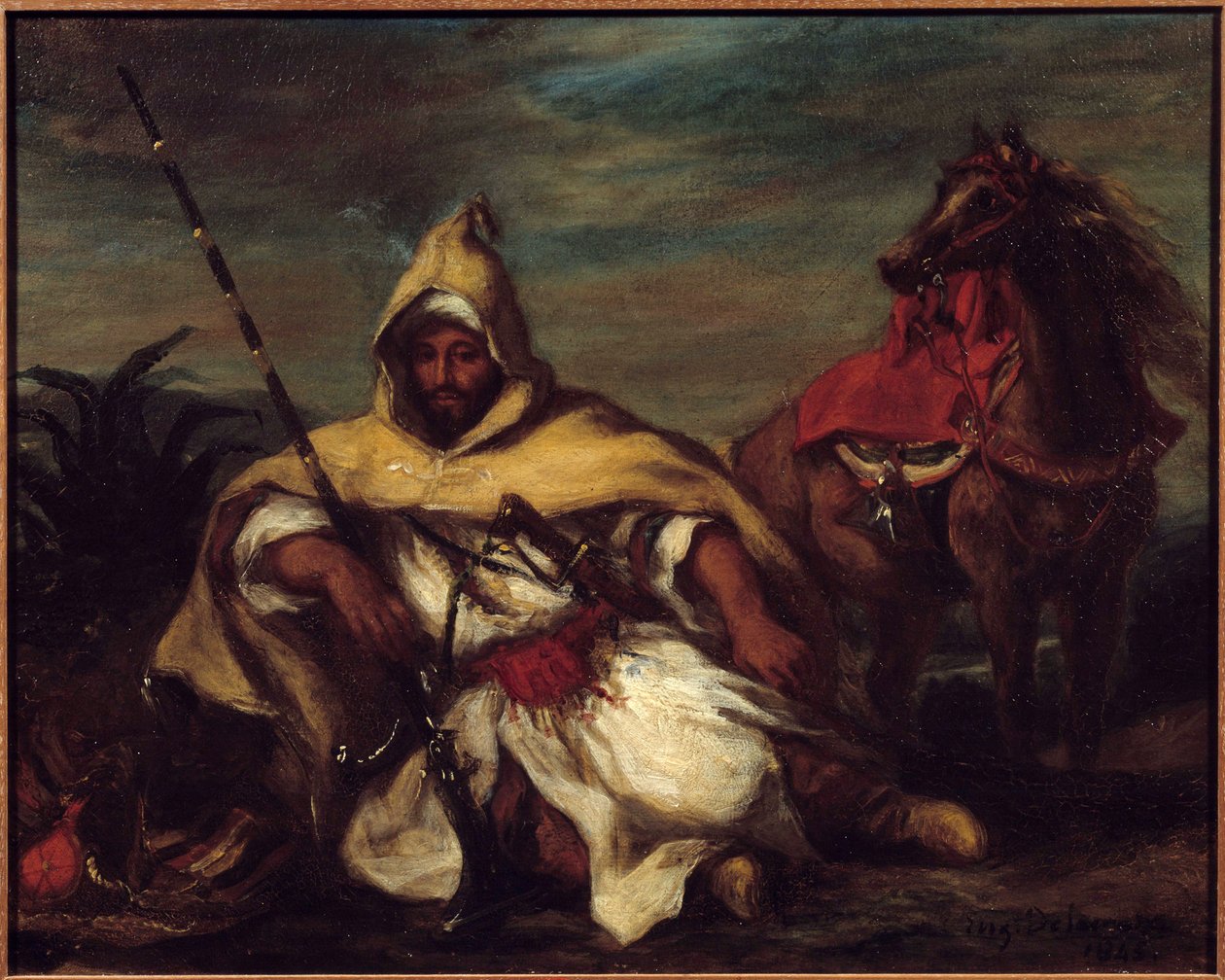 Arap. Eugene Delacroix (1798-1863) tarafından yapılan boyama by Ferdinand Victor Eugene Delacroix
